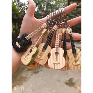 Móc Khóa Tăm Tre Đàn Guitar