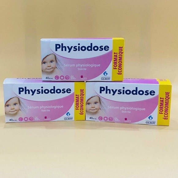 Nước muối sinh lí Physiodose màu hồng (mẫu mới )