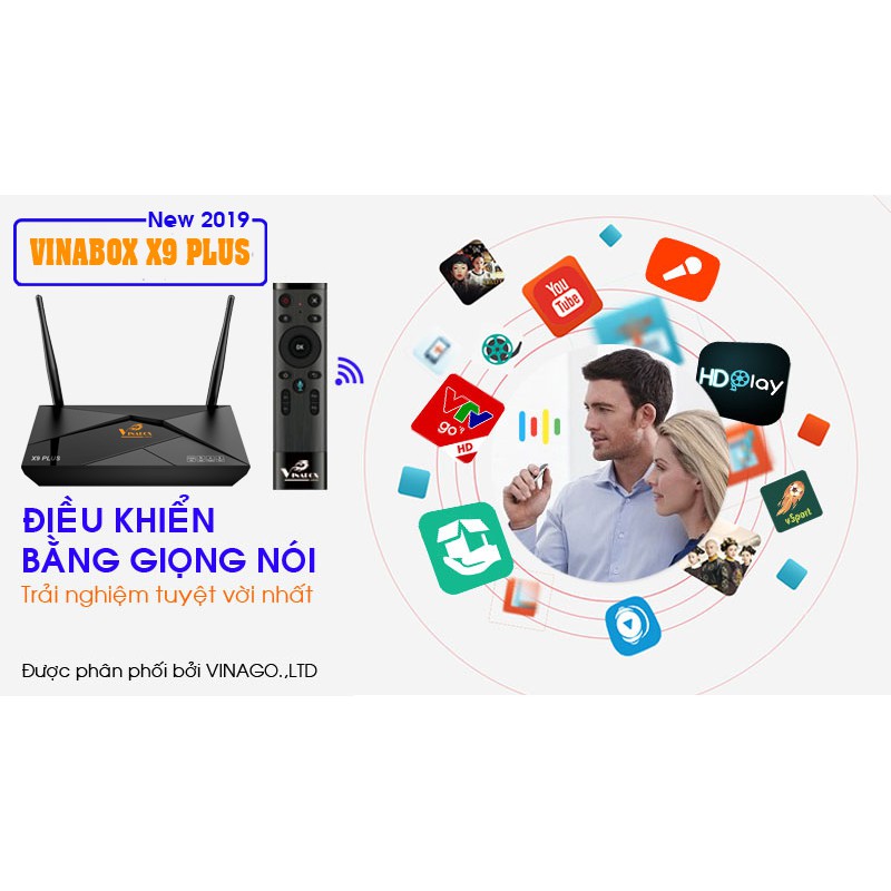 Android TVBox Vinabox X9 Plus (2GB) hàng chính hãng