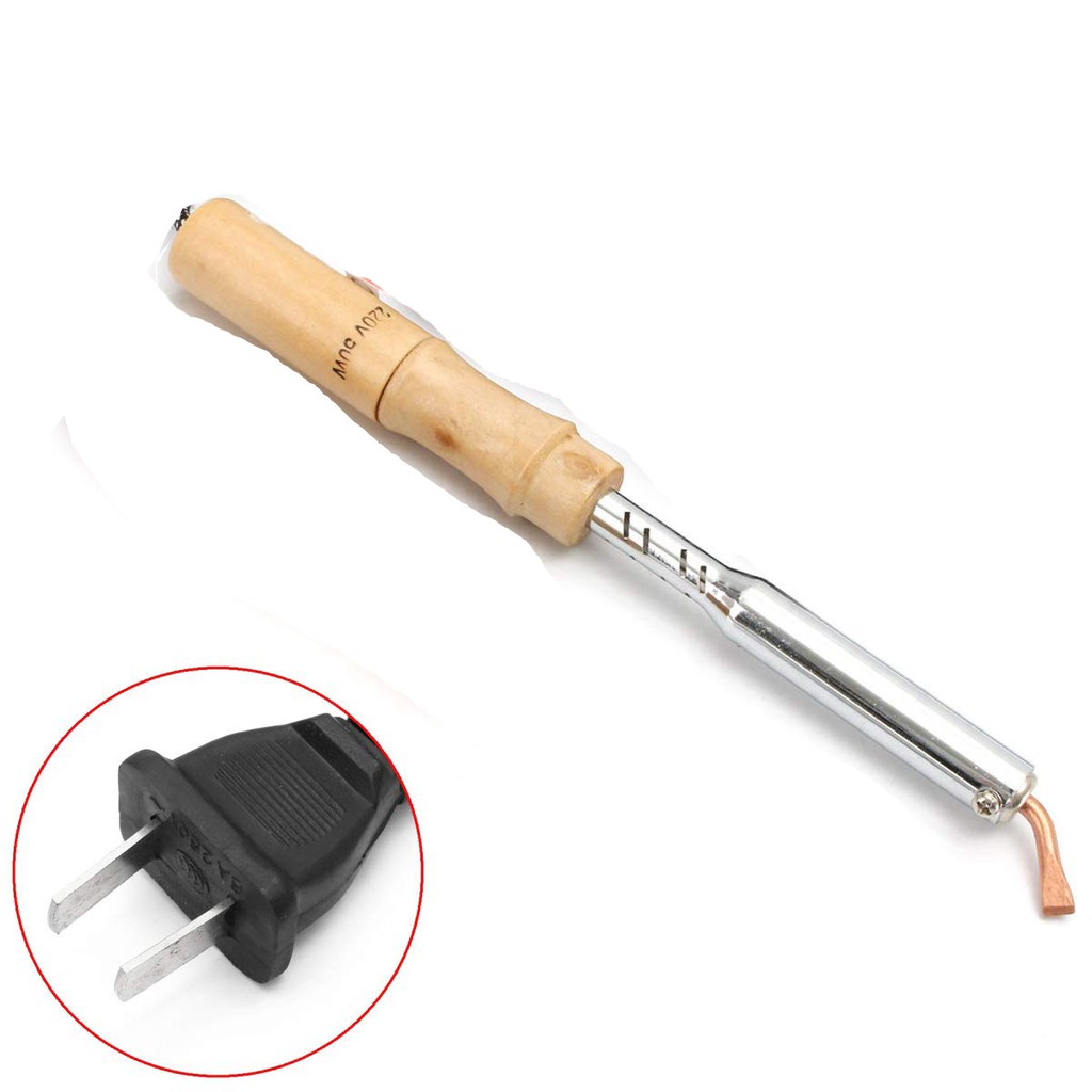 Mỏ hàn chì cao cấp TLW 50W cán gỗ