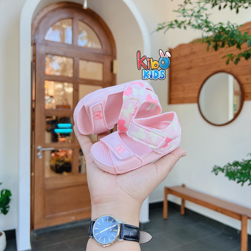 Sandal Xốp Cho Bé Gái Siêu Nhẹ Siêu Bền Hoạ Tiết Nơ SA409