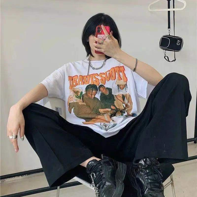 Áo thun tay lỡ Travis Scott Unisex phong cách Hiphop dáng rộng Hàn Quốc [TATO] | BigBuy360 - bigbuy360.vn