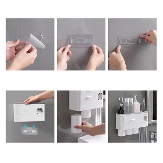 BỘ NHẢ KEM ĐÁNH RĂNG 4 CỐC NAM CHÂM MỚI