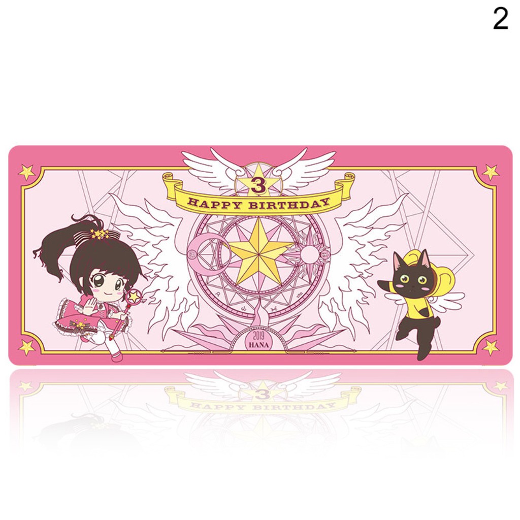 Tấm lót bàn phím chuột in họa tiết hoạt hình thủ lĩnh thẻ bài Sakura