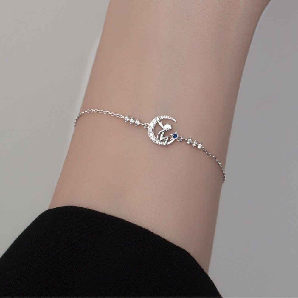 Vòng cổ Mặt Hình Hoàng Tử Bé Và Mặt Trăng Thời Trang Vintage