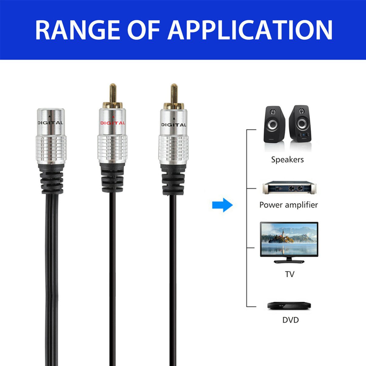 Dây Cáp Chữ Y 2rca 3.5mm 0.25m | BigBuy360 - bigbuy360.vn