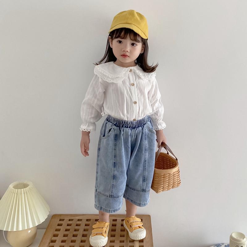 Áo Kiểu Tay Dài Chất Cotton Cho Bé