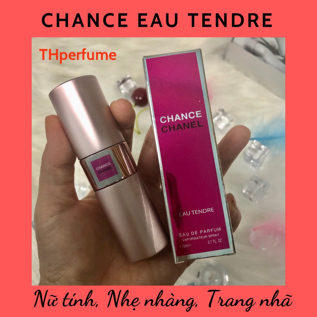 Nước Hoa Mini Nữ 20ml CHANEL CHANCE EAU TENDRE ( CHANCE HỒNG)