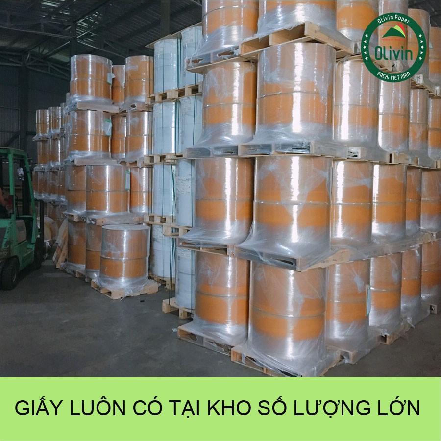 GIẤY IN NHIỆT K80, giấy in hóa đơn, in bill Olivin, in máy tính tiền K80 x45 (G3)