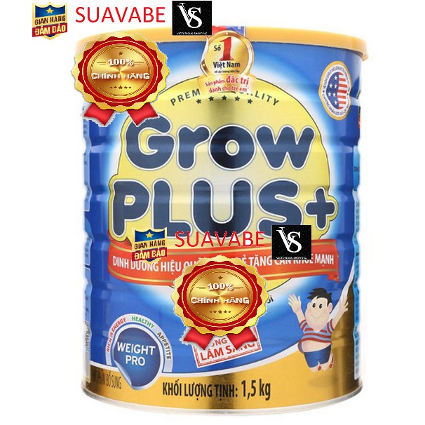 Sữa bột Nutifood Grow Plus Xanh 1500g DAte moi