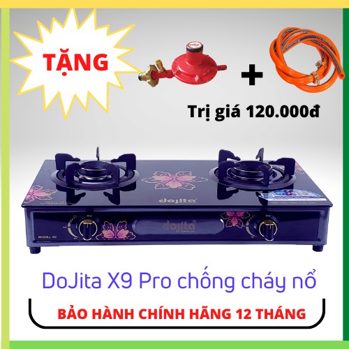 [FREESHIP] Bếp gas dương kính  DOJITA X9 Pro chống cháy nổ siêu tiếc kiệm gas,dễ dang vệ sinh