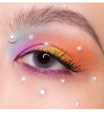 Hạt ngọc trai trắng tự dính dùng trang điểm chuyên nghiệp kích thước 3mm 4mm 5mm 6mm