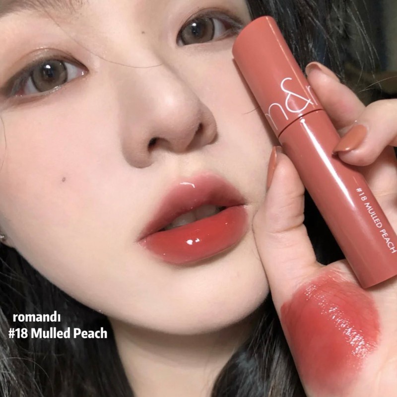 SON TINT ROMAND JUICY LASTING TINT NO.18 MULLED PEACH CHÍNH HÃNG - 8722