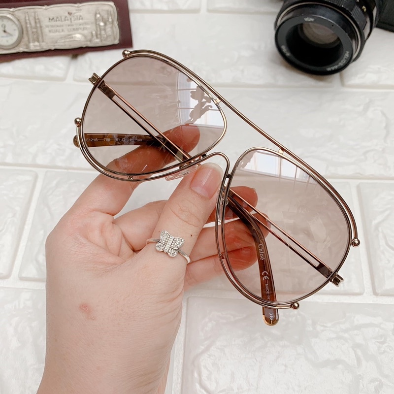 Kính Chloe hot trend dáng chuồn năm nay đó 🤗 Xinh hết nấc luôn Dịu dàng, nữ tính mà sang chảnh thời thượng