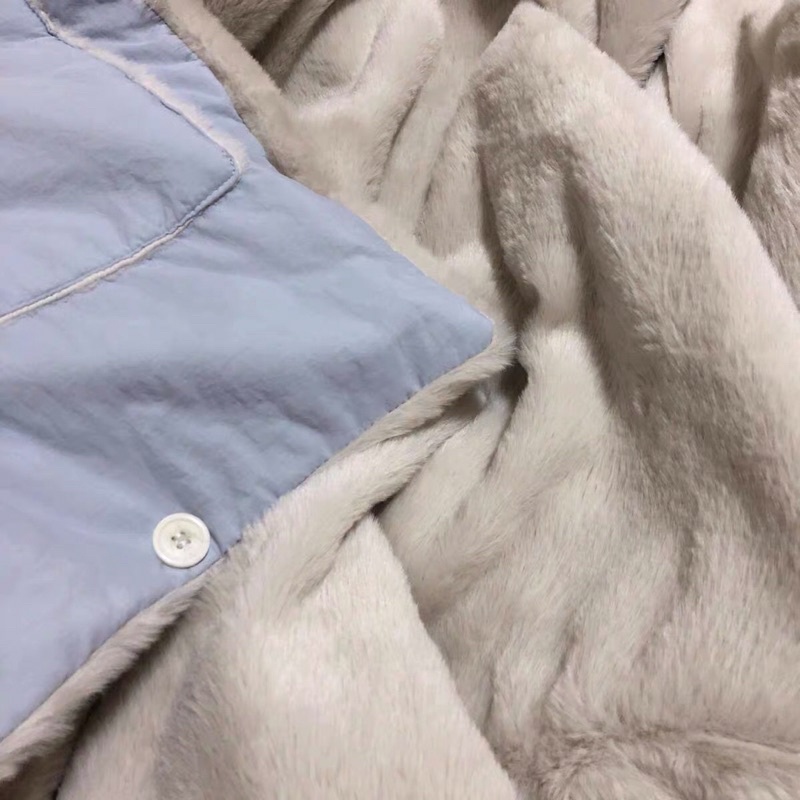 Áo Khoác Nữ 2 Mặt Phao và Lông như hình |kèm ảnh thật 100%|