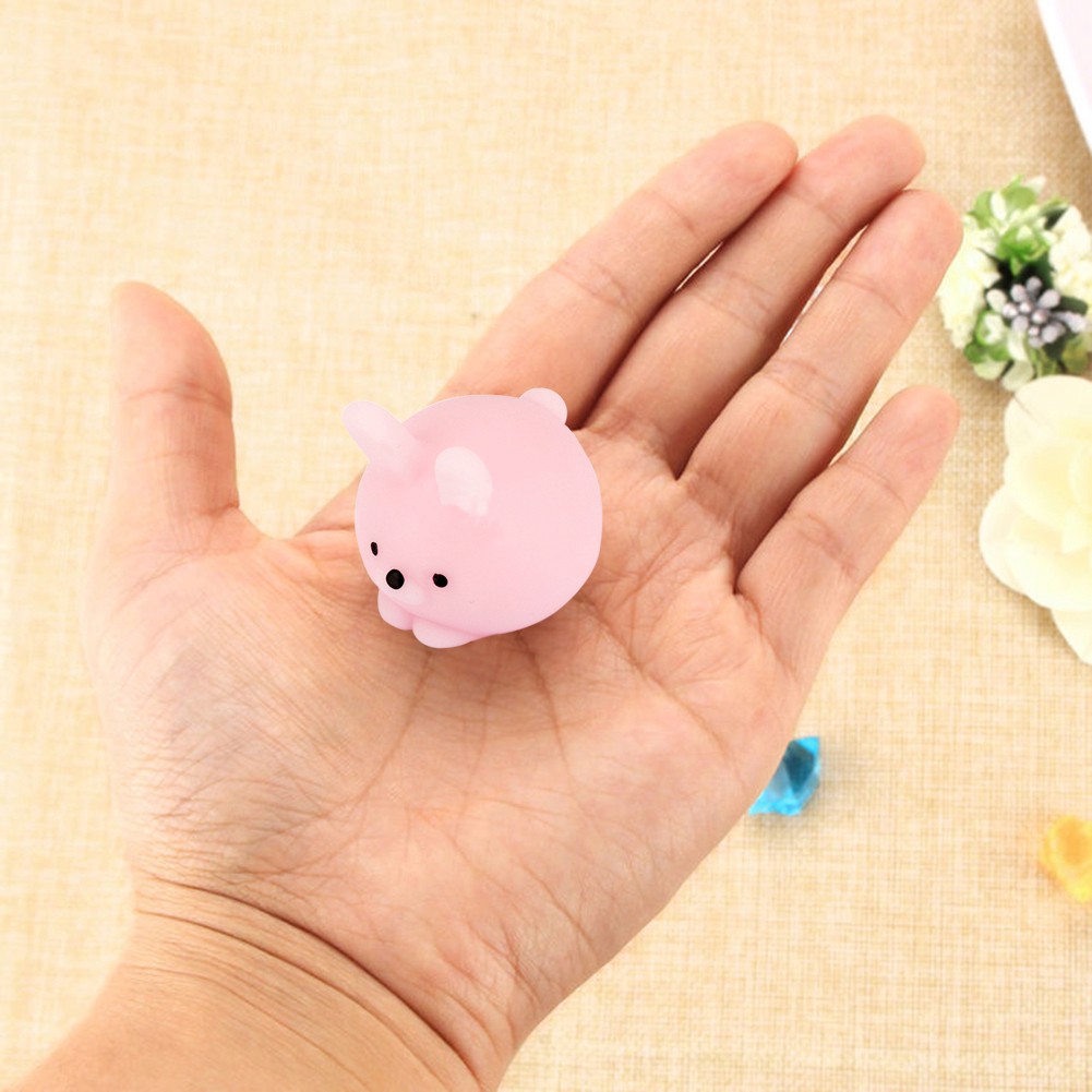 Đồ chơi bóp tay giảm căng thằng hình thỏ con mềm mại