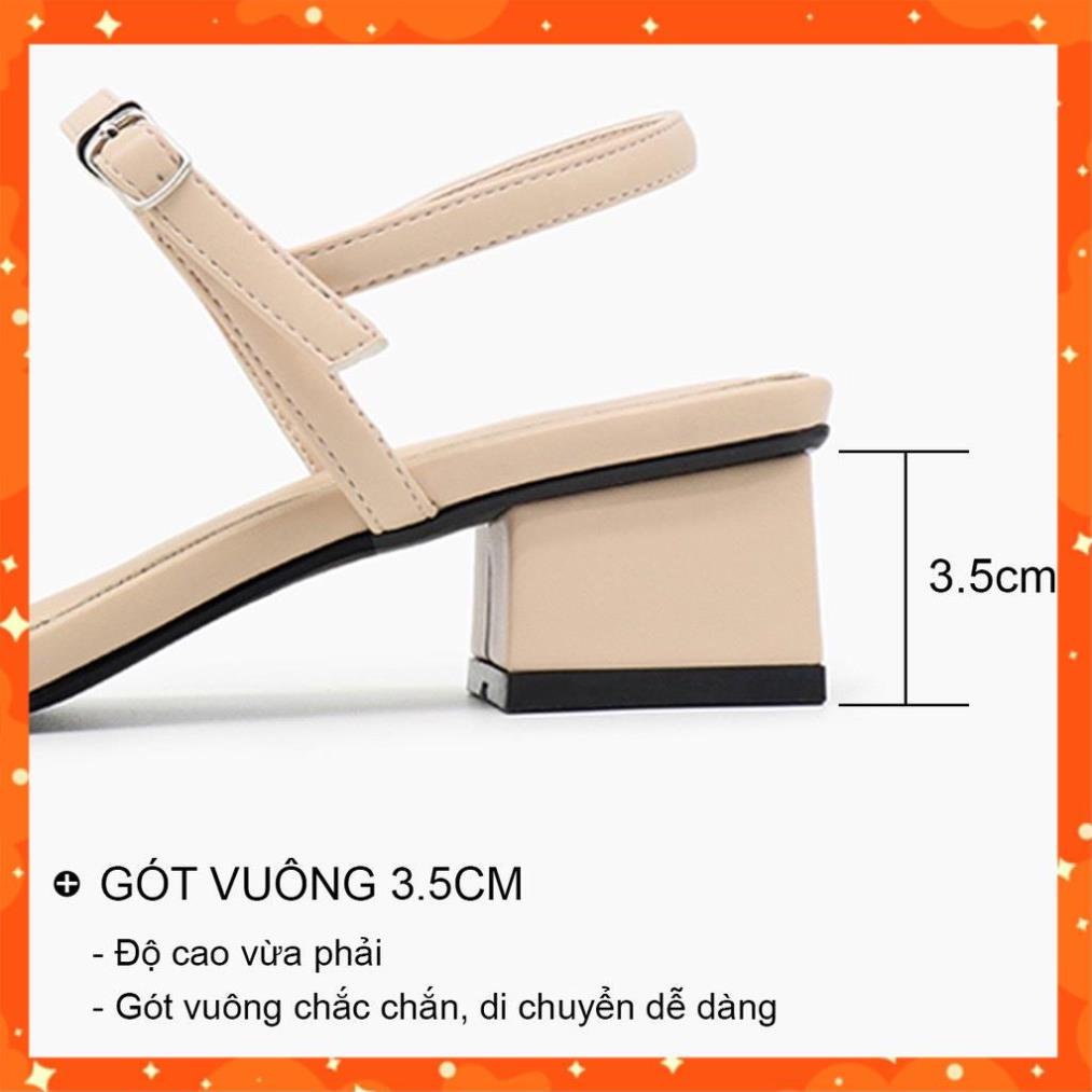 sandanl cao gót dây nhỏ xinh gót vuông 3phân mã M42 !!