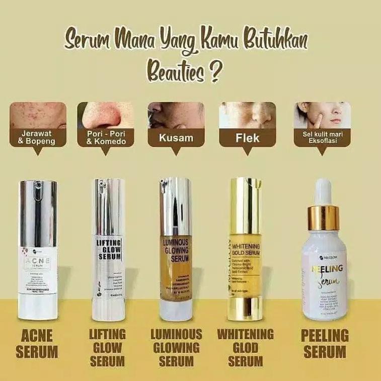 (hàng Mới Về) Serum 4.4 Ms Phát Sáng / Vàng / Trắng / Trị Mụn / Nâng Cơ Mặt