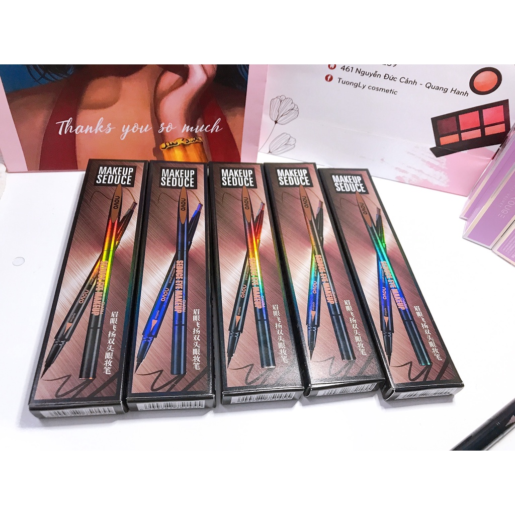 Bút Kẻ Mắt / Lông Mày Novo Hai Đầu Xoay Tự Động Chống Thấm Nước Và Mồ Hôi Không Nhòe | BigBuy360 - bigbuy360.vn