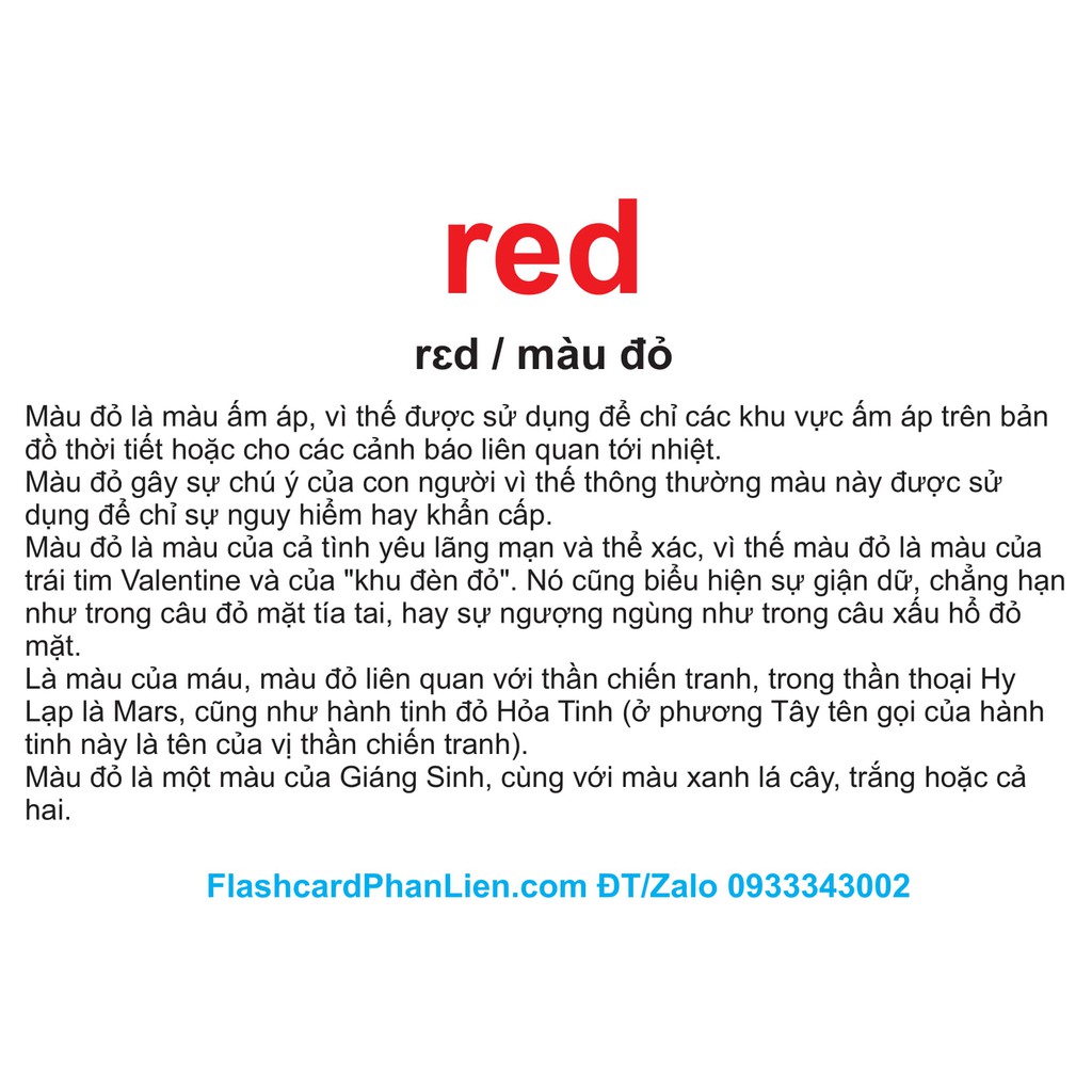 Thẻ học thông minh to 15x21cm flashcard màu sắc kiêm sách bìa cứng chuẩn Glenn Doman