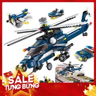 [Mới] Đồ chơi lắp ghép Máy bay trực thăng 8 trong 1 với 300 chi tiết chi tiết Bằng nhựa ABS an toàn Lego Style