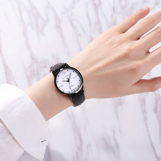 Đồng hồ thời trang nữ Mstianq MS44 dây da lộn cực đẹp, kiểu dáng cá tính | BigBuy360 - bigbuy360.vn