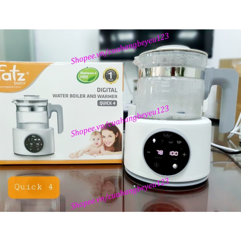 MÁY ĐUN VÀ HÂM NƯỚC PHA SỮA ĐIỆN TỬ FATZ FATZBABY - QUICK 4 - FB3514CY