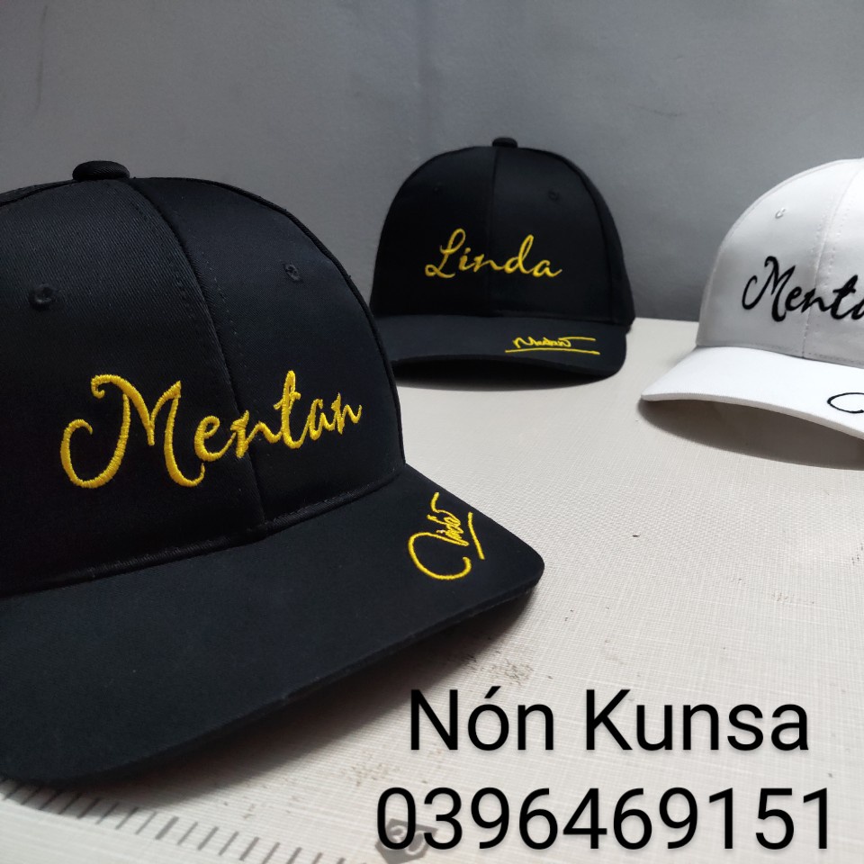 Nón Lưỡi Trai Nam Nữ Thêu Logo Theo Yêu Cầu Phong Cách Cá Tính