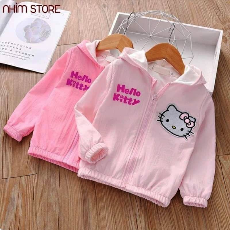 Áo khoác bé gái vải dù có lót