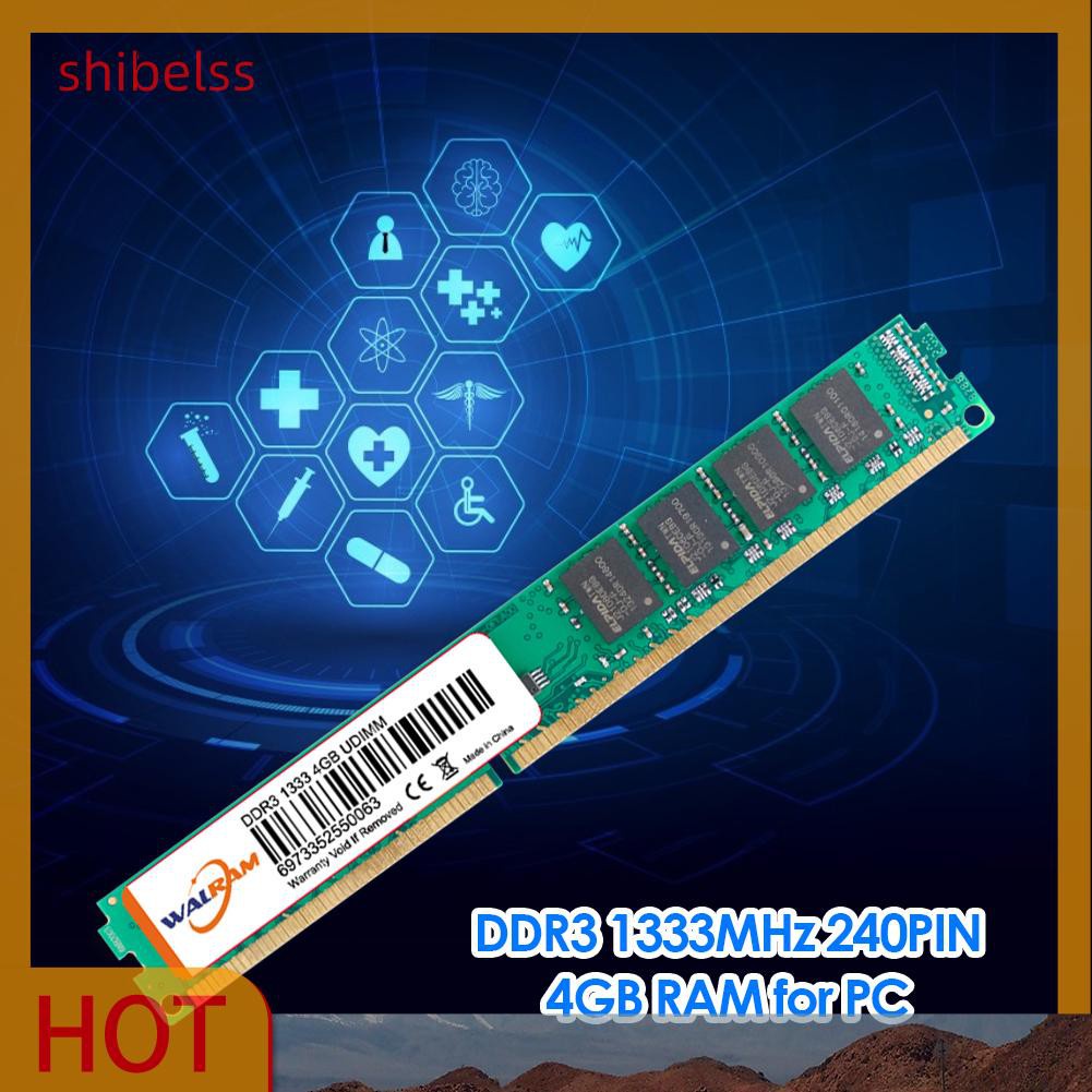 Mô Đun Lưu Trữ Thẻ Nhớ Ram Shibelss 4gb 1333mhz Ddr3 240-pin | BigBuy360 - bigbuy360.vn