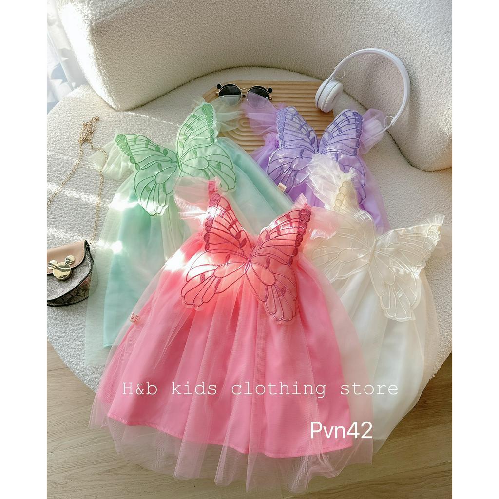 Váy cho bé gái, váy bé gái công chúa cánh tiên dáng bồng cho bé từ 8-20kg