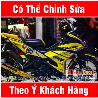 Tem Trùm Exciter 150 vàng Đen proti ohlins