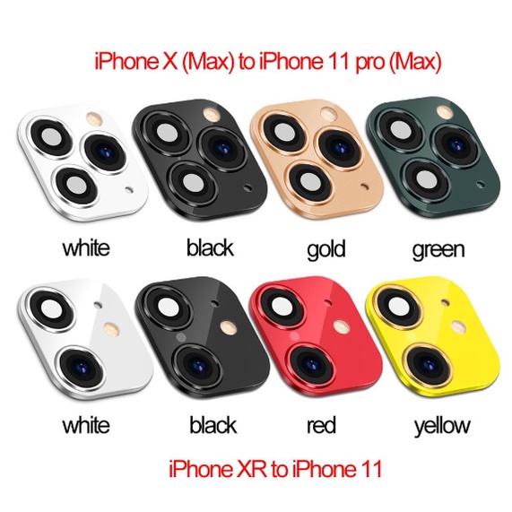 Miếng dán Độ Camera Cho X/Xs/Xs Max ,XR lên Iphone 11 Pro max siêu xịn