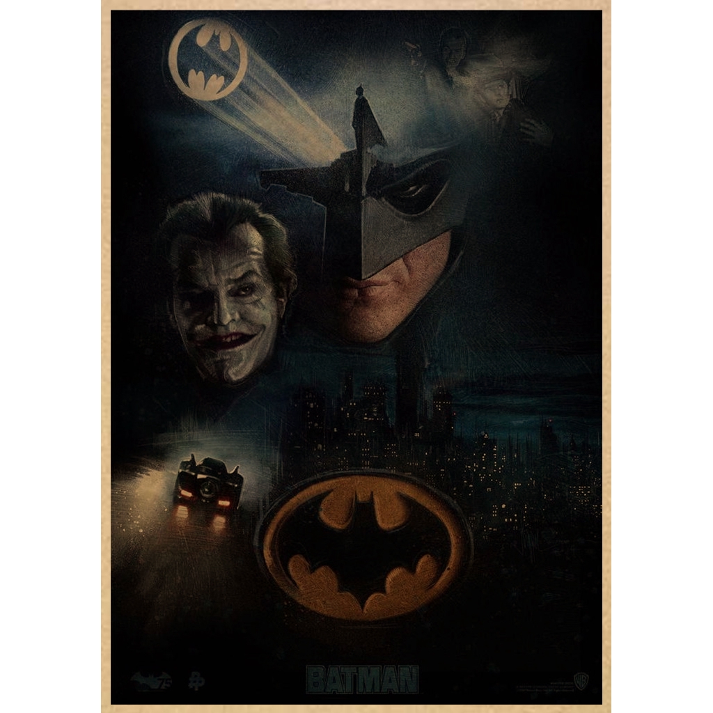 Poster hình siêu anh hùng Batman trang trí nội thất