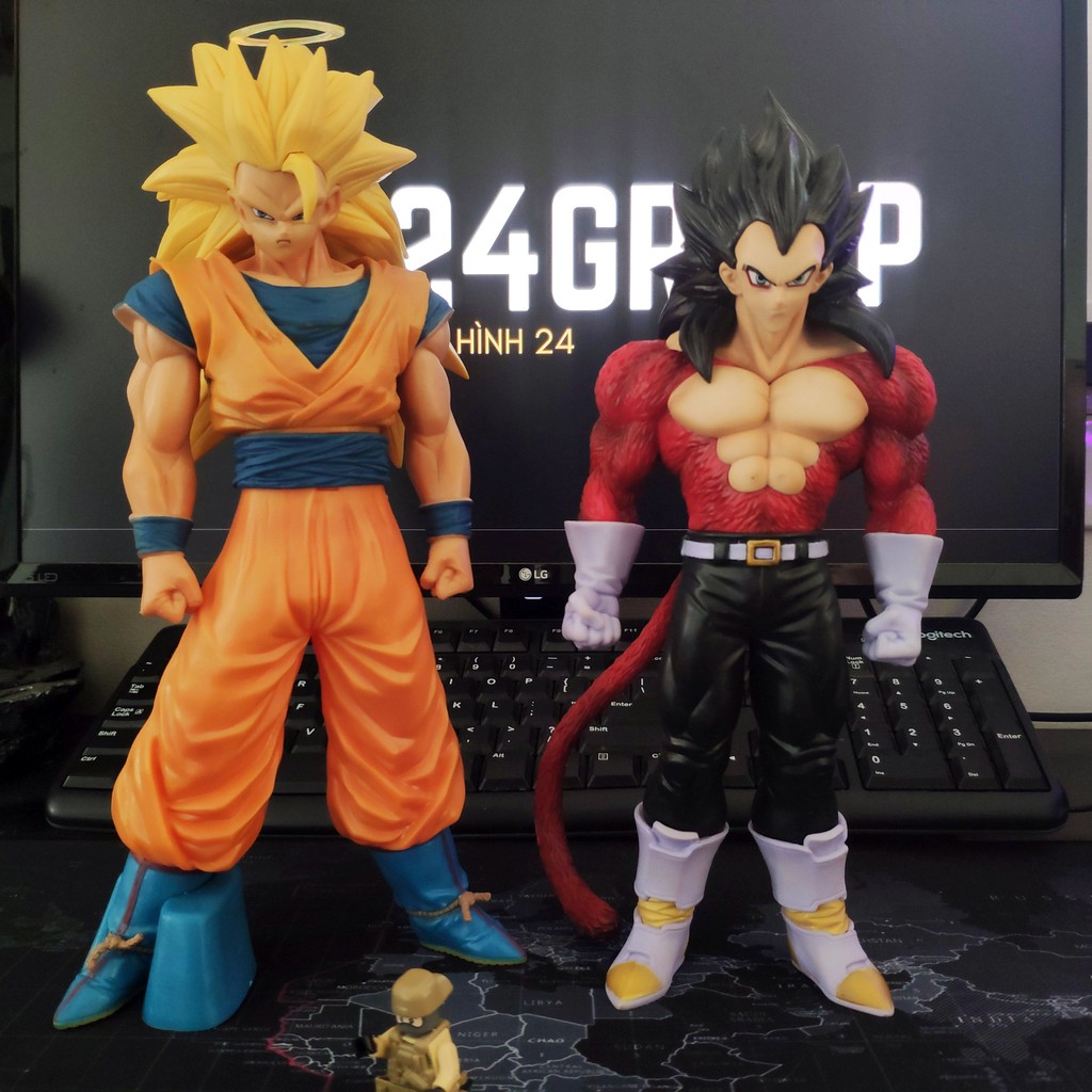 Mô hình Dragon ball bảy viên ngọc rồng cỡ lớn 32 cm mo hinh nhân vật songoku vegeta goheta sayyan 2 3 sj4 ss2