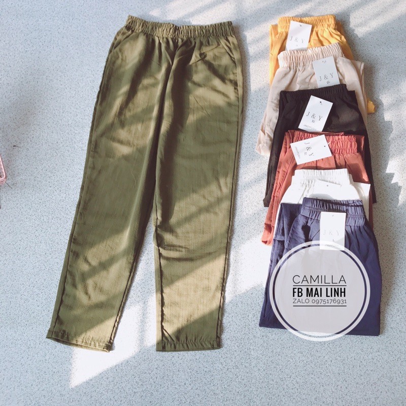 Quần baggy đũi lụa 7 màu xinh tươi | BigBuy360 - bigbuy360.vn