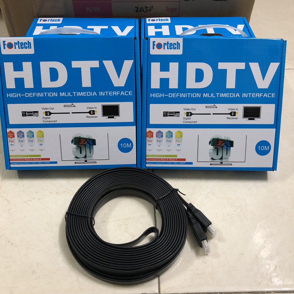 Cáp HDMI HDTV Fortech 10m giá tốt nhất