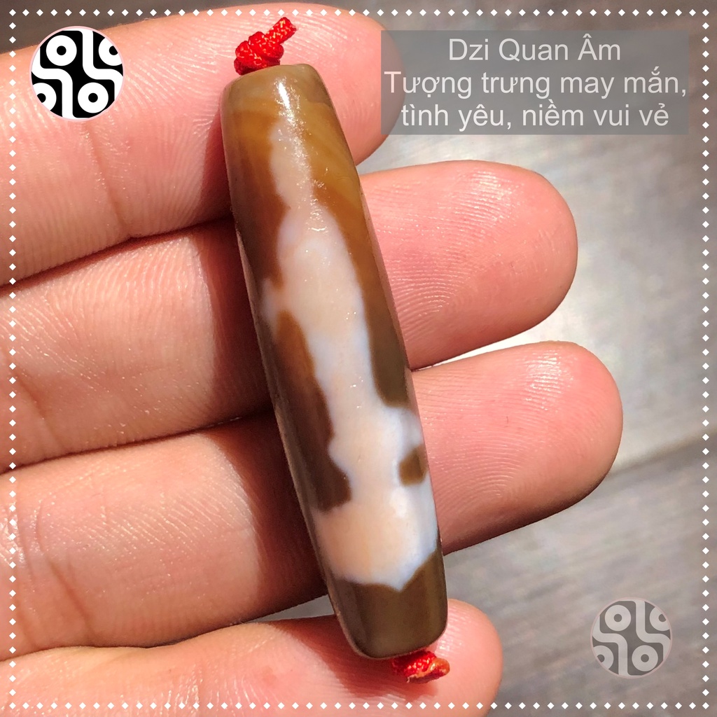 Dzi Tây Tạng, Đá Dzi Quan Âm  Mang May Mắn Và Tình Yêu Thương