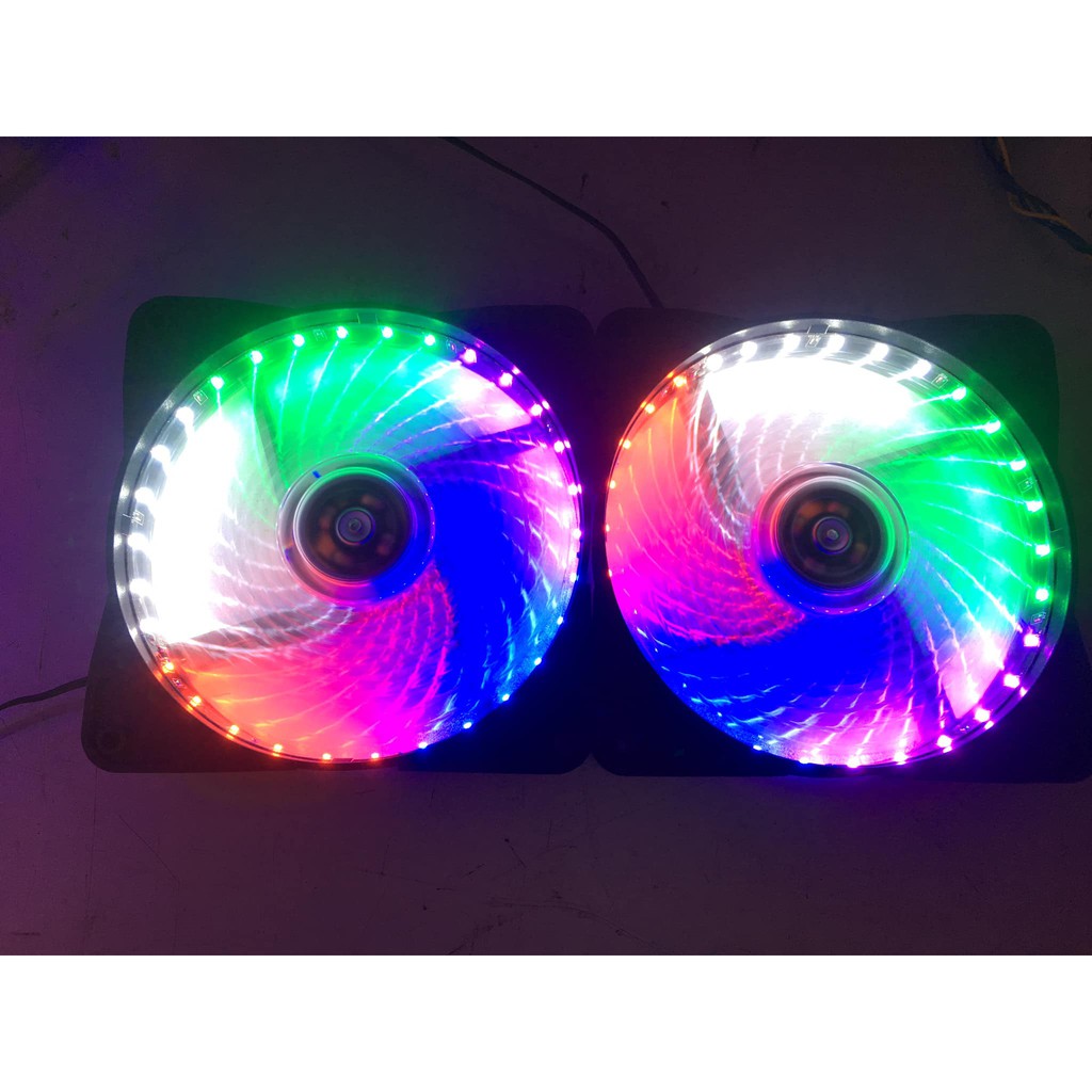 Fan Led Ngũ Sắc 5 Màu, Tản Nhiệt Cho Case Máy Tính, Cực Mát, Cực Rẻ
