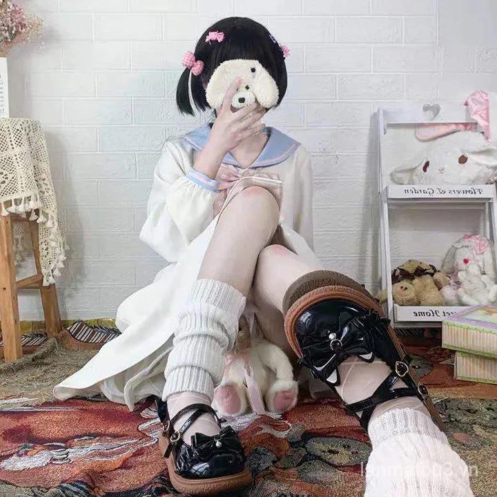 Giày Da Nữ Mũi Tròn Đế Dày Thời Trang Nhật Bản (5 Vòng 18 Ngày) | BigBuy360 - bigbuy360.vn