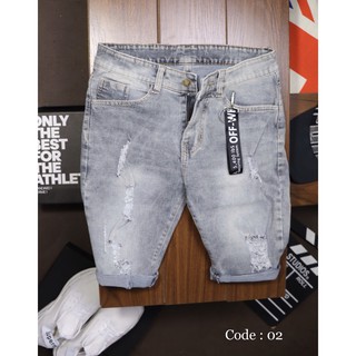 QUẦN SHORT JEAN NAM RÁCH