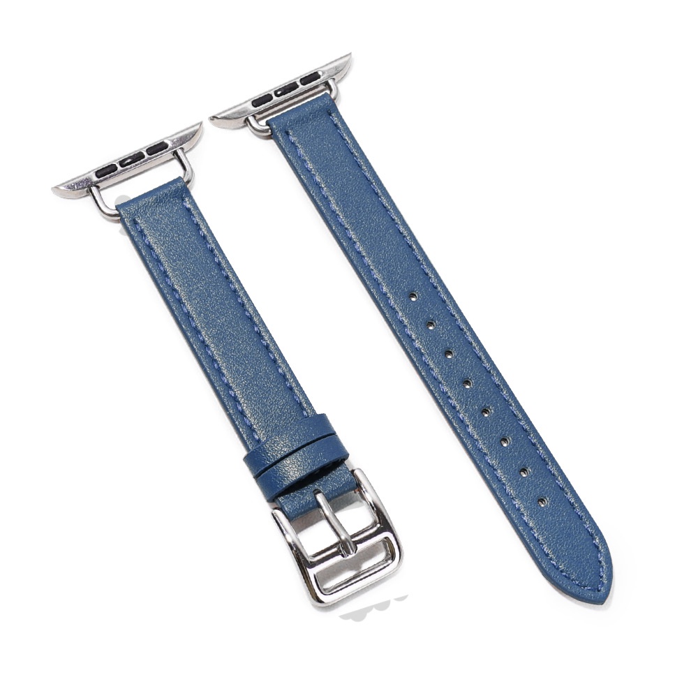 Dây Đeo Bằng Da Thật Mỏng Cho Đồng Hồ Apple Watch 7 41mm 45mm 38mm 42mm 40mm 44mm se 6 5 4 3 2 1 Correa