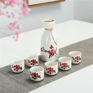 CLEAR CREATIVE Bộ Ly Uống Rượu Bằng Gốm Sứ Phong Cách Nhật Bản Độc Đáo
