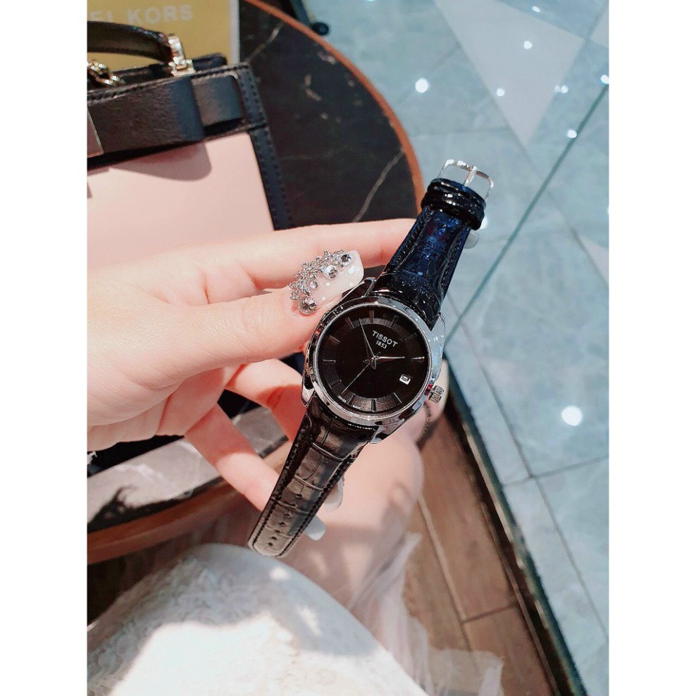 Đồng hồ nữ TIS OT full box dây da bóng, mặt chống xước donghoket