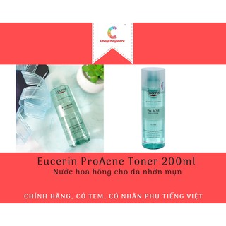 Eucerin Pro Acne Toner 200ml - Nước hoa hồng cho da nhờn mụn 200ml