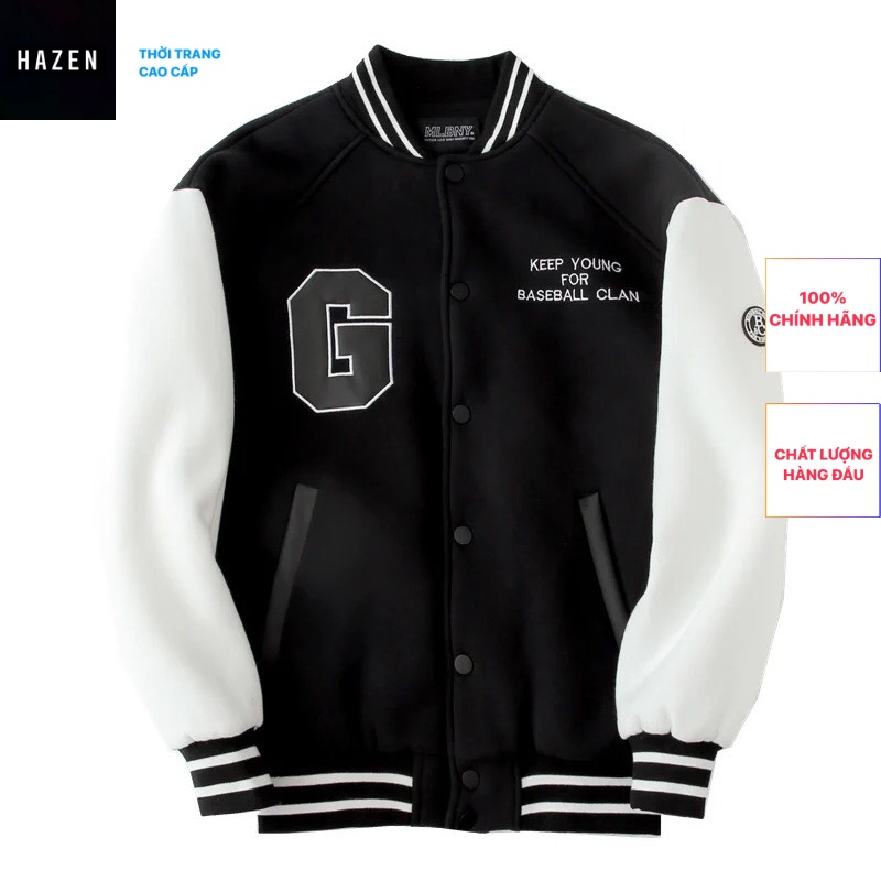 ÁO KHOÁC NỈ DẠ MLB NY CÚC BẤM / MLB NY VASITY JACKET HAZEN 2022