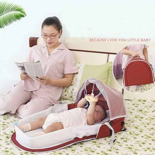 Nôi ngủ chung giường gấp gọn cho bé