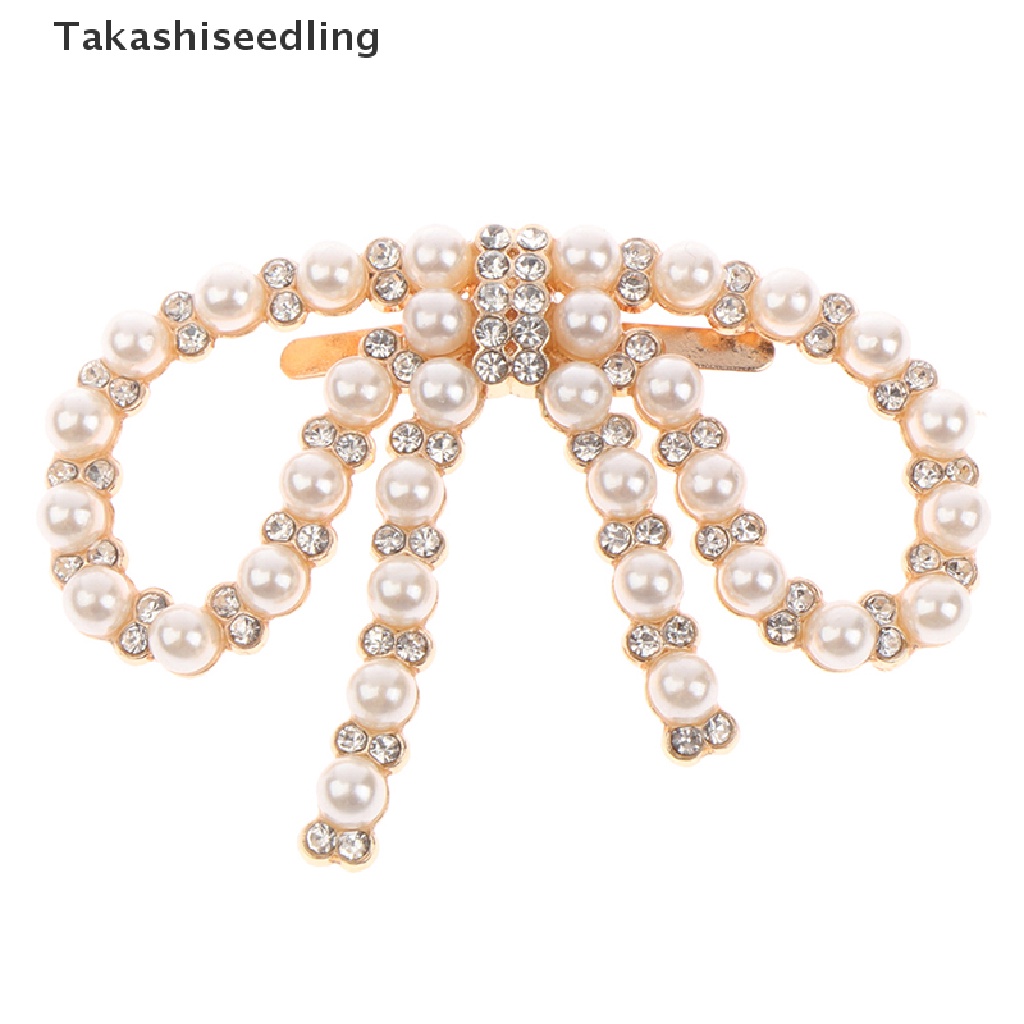 (Takashiseedling) Phụ Kiện Trang Trí Giày / Kẹp Đính Nơ Trang Sức Cho Nữ Bán Chạy