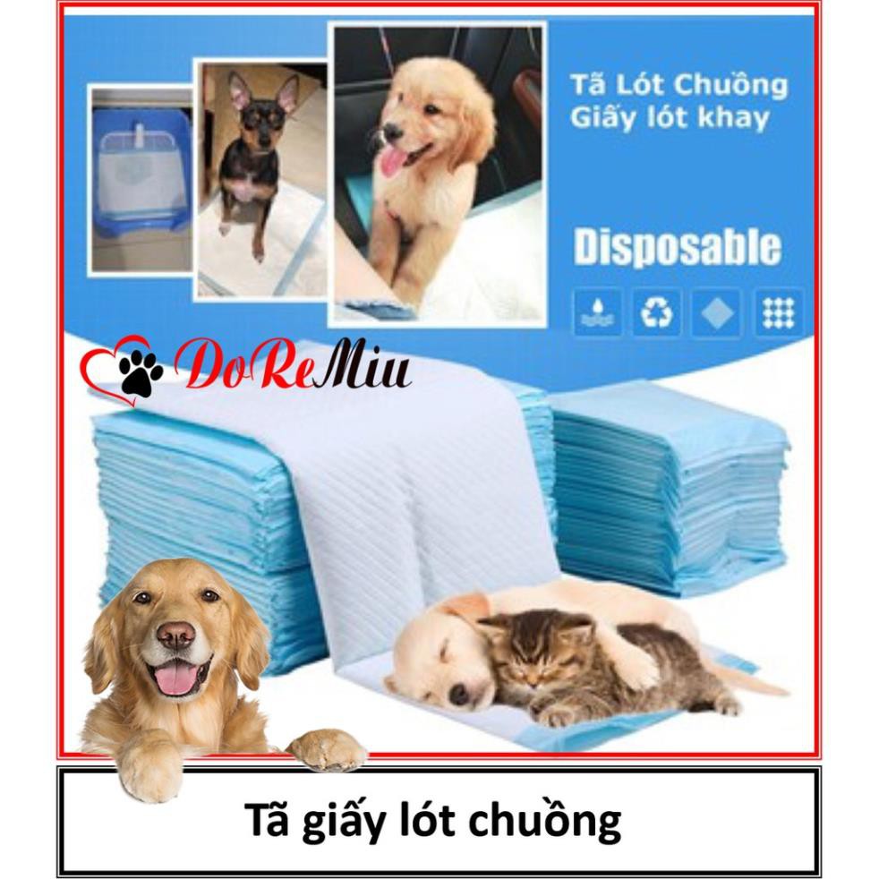 Lẻ 1 miếng Tã lót chuồng cho thú cưng ♥️ Freeship ♥️ Tả lót siêu thấm hút màu xanh size S và M hanpet