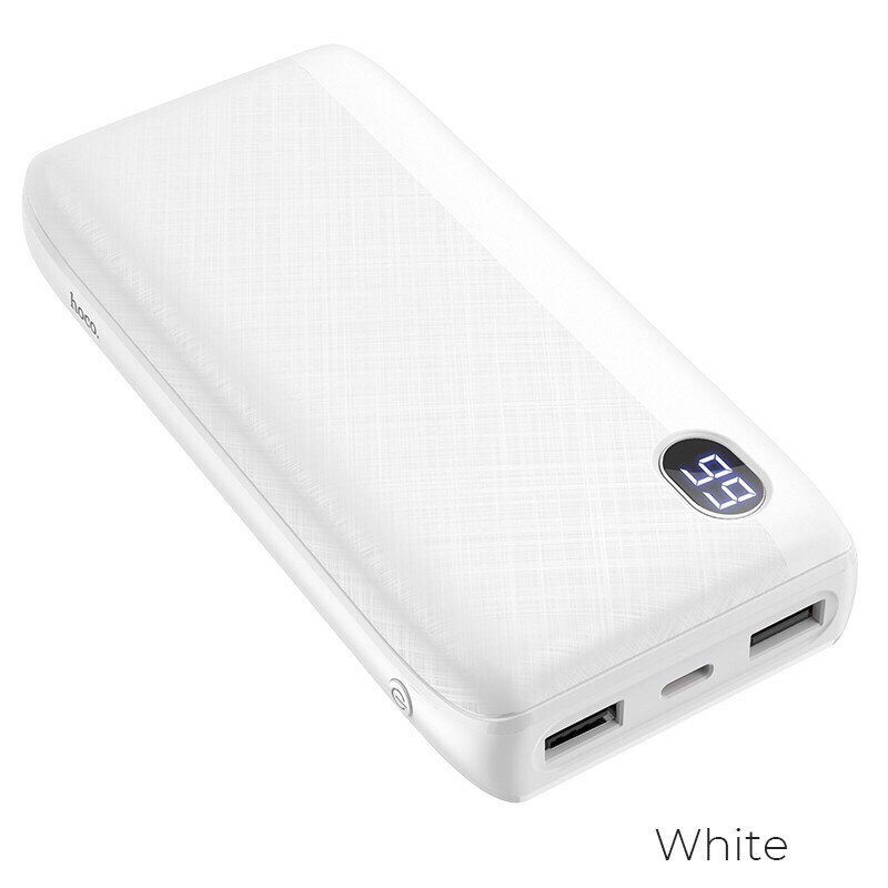 Pin dự phòng hoco J53A dung lượng 20000mah có 2 cổng usb màn hình led hiển thị pin